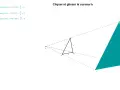 Illustration de la homothétie def : deux triangles, l'un plus petit (ABC) et l'autre plus grand (A'B'C'), partageant un centre de projection. Les rapports des côtés sont égaux à 3.