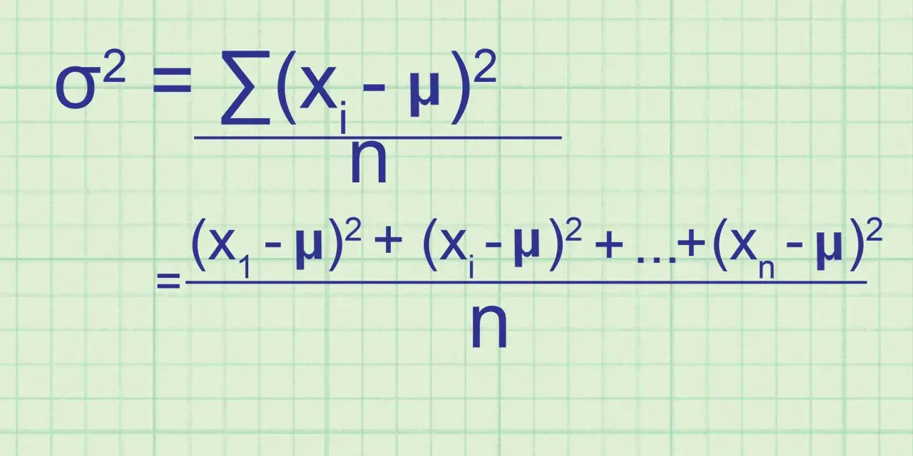 La formule de la variance σ² est le résultat de la somme des carrés des écarts à la moyenne, divisée par le nombre d'observations.