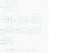 Calcul de la matrice A par étapes, montrant la multiplication matrice et les opérations sur les lignes. Le déterminant est calculé à la fin.