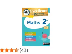 Livre "Maths 2de" pour le programme de maths seconde, avec cours, exercices et tutos audio pour réussir le BAC.