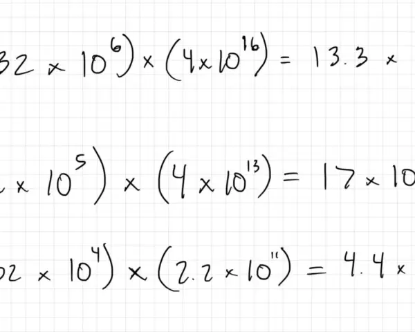 Calculs de multiplication de nombres en notation scientifique, illustrant l'utilisation des chiffres significatifs en physique.