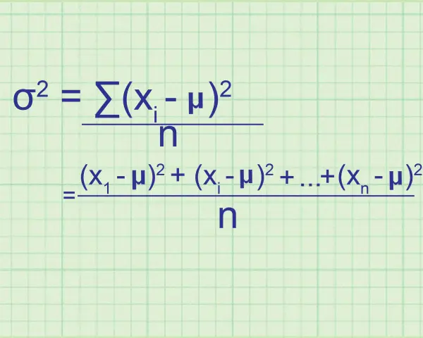 La formule de la variance σ² est le résultat de la somme des carrés des écarts à la moyenne, divisée par le nombre d'observations.
