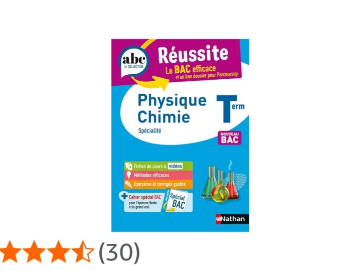Livre "Réussite Physique Chimie Spécialité Term" pour le nouveau BAC. Idéal pour les cours et la préparation.