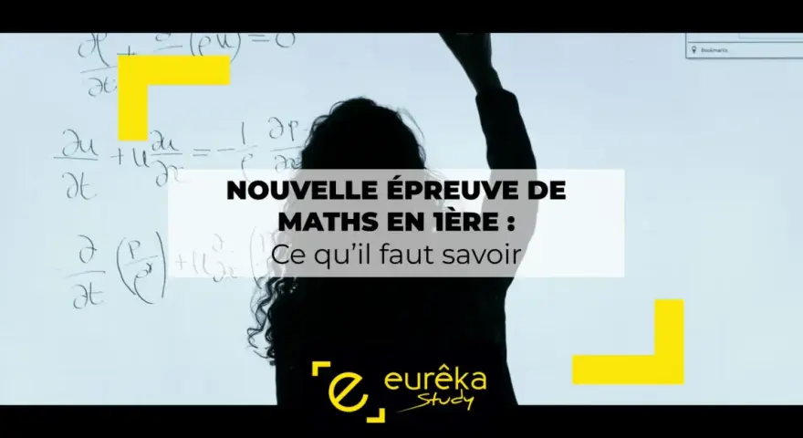 Élève face à des équations complexes, préparant la nouvelle épreuve de maths en 1ère.
