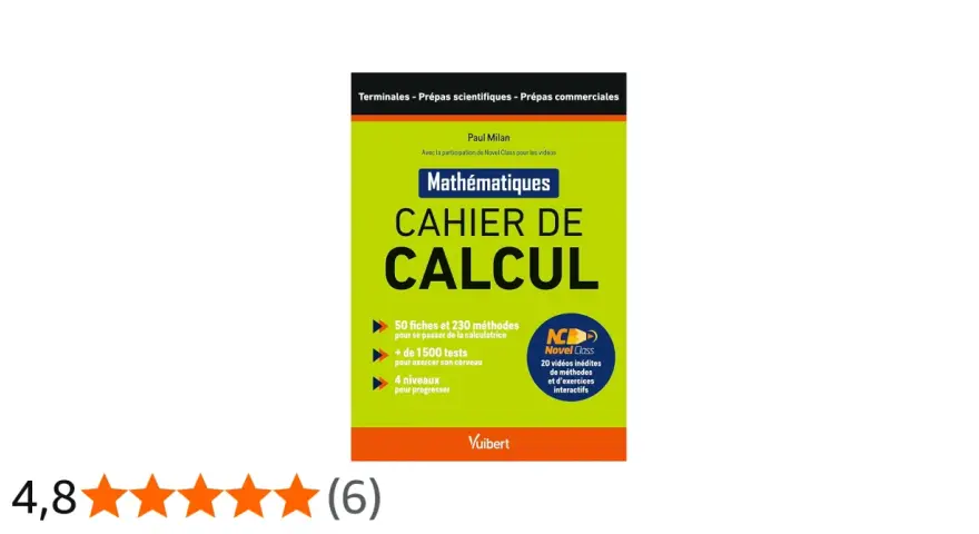 Cahier de calculématiques pour terminales, prépas scientifiques et commerciales. Idéal pour maîtriser les probabilités.