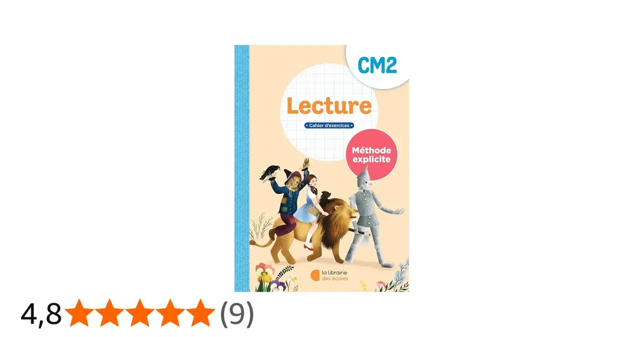 Cahier d'exercices de lecture CM2, avec des personnages du Magicien d'Oz. Un exercice de CM2 gratuit pour s'amuser en apprenant.